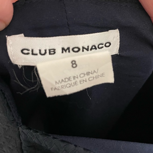 Navy Blue Club Monaco Cross Back Party Dress - Picture 4 of 12